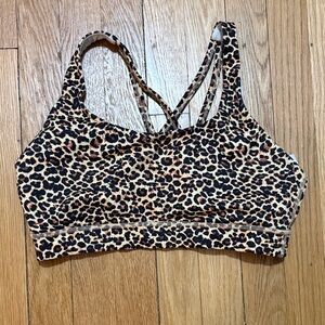 Leopard Print Women's Sports Bra